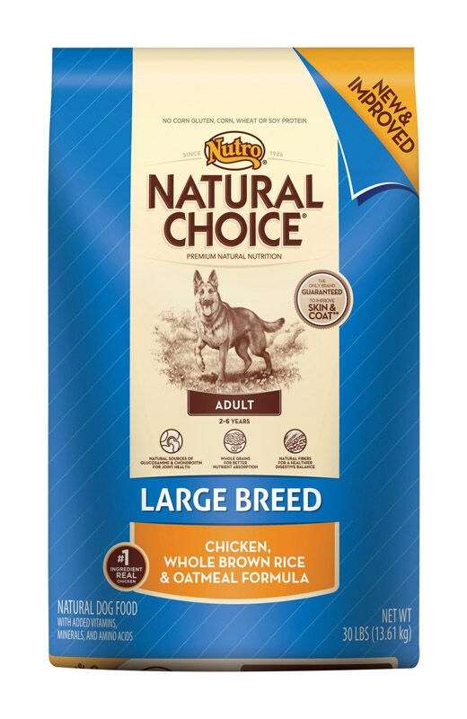 Nutro Natural Choice Large Chicken Adult Dog Food 30 lb. Stine Home