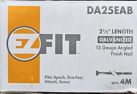 Nail EZ 2-1/2 Fin 15ga Ang EG