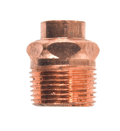 Nibco 1/2 in. Copper X 3/4 in. D MIP Copper Pipe Adapter 1 pk