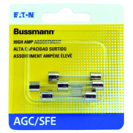 Bussmann 30 amps AGC Clear Glass Tube Fuse 5 pk