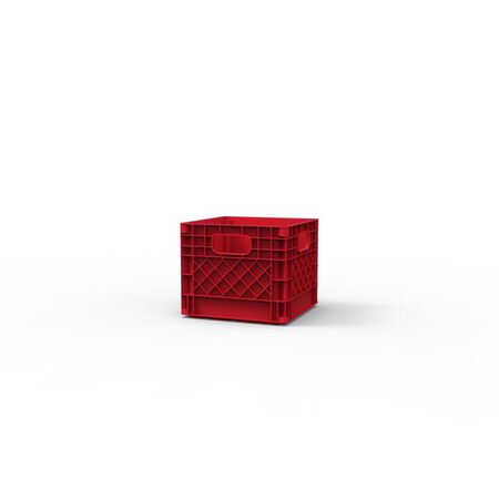 Organize-it Red Miniature Storage Bin 5.5 in. H X 6.5 in. W X 6.5 in. D Stackable