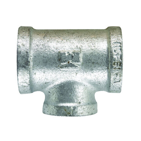 STZ Industries 3/4 in. FIP each X 1/2 in. D FIP FIP Galvanized Malleable Iron Reducing Tee