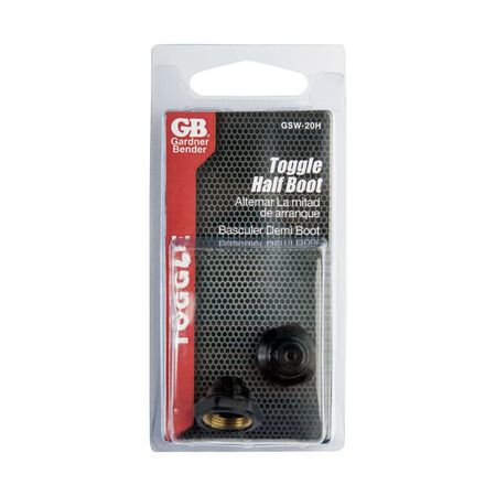 Gardner Bender Half-Boot Toggle Switch Black 2 pk