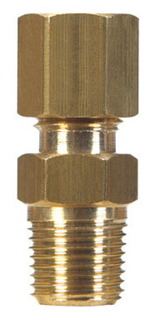 JMF 3/8 in. Dia. x 3/8 in. Dia. Brass Compression Connector