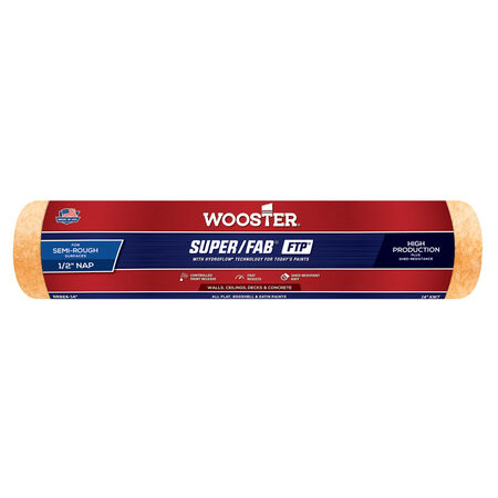 Wooster Super/Fab FTP Knit 14 in. W X 1/2 in. Paint Roller Cover 1 pk