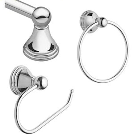 Moen Preston Chrome Chrome Metal Bath Hardware Kit