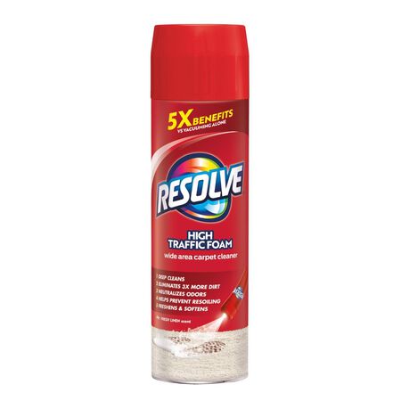 Resolve High Traffic Carpet Cleaner 22 oz Foam