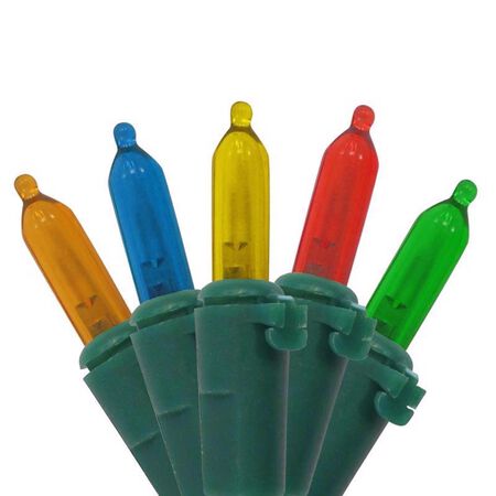 Celebrations Blue LED Mini Multicolored 50 ct String Christmas Lights 16 ft.