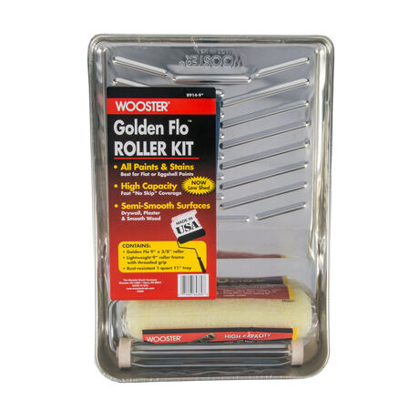 Wooster Golden Flo Cage Paint Roller Kit Threaded End