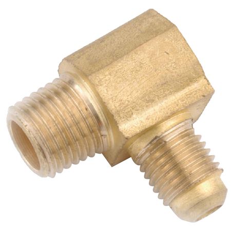 Anderson Metals 1/4 in. Flare Elbow 1/8 in. D MIP Brass 90 Degree Elbow