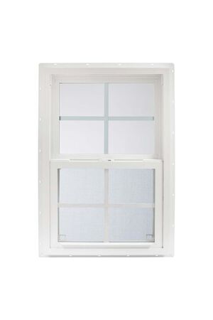 Almond Vinyl Insulated Window Low-E Glass 3' x 3' Series 2K (4/4 Window Pane Arrangement)
