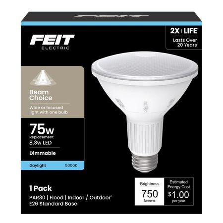 Feit PAR30 E26 (Medium) LED Bulb Daylight 75 Watt Equivalence 1 pk