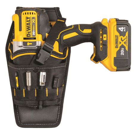 DEWALT 13 pocket Ballistic Nylon Professional Drill Holster Black/Yellow