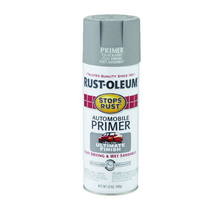 Rust-Oleum Stops Rust Gray Flat Oil-Based Alkyd Spray Primer 12 oz