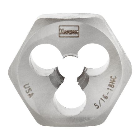 Irwin Hanson High Carbon Steel SAE Hexagon Die 5/16 in. 1 pc