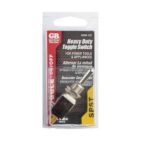 Gardner Bender Toggle Toggle Tab Switch Silver 1 pk