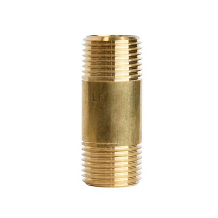 ATC 1/2 in. MPT 1/2 in. D MPT Yellow Brass Nipple 2 in. L