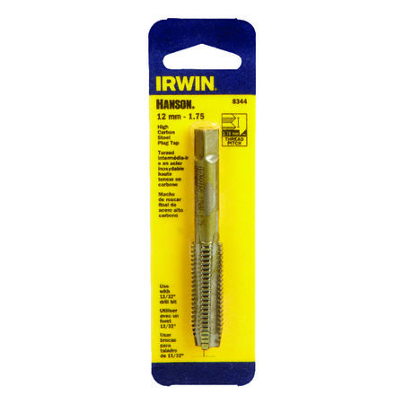 Irwin Hanson High Carbon Steel 12mm-1.75 Metric Plug Tap 1