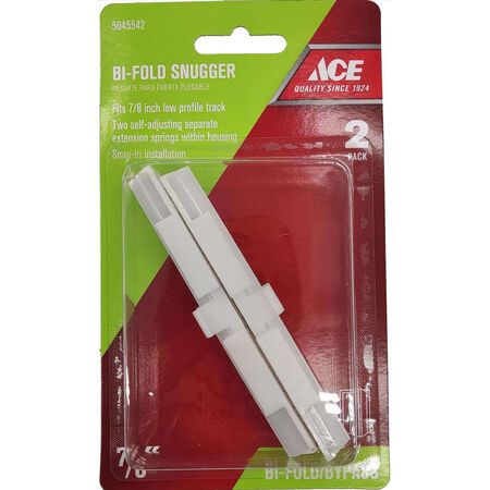 Ace Matte White Plastic Bi-fold Snugger 2 pc