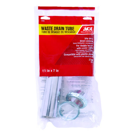Ace 1-1/2 in. Dia. x 7 in. L Brass Waste Arm