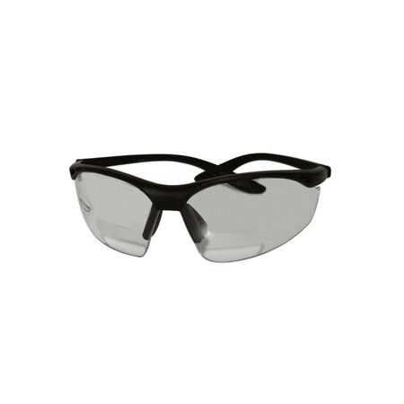 Sierra Ranch Bi-Focal Safety Readers Clear Lens Black Frame 1 pc