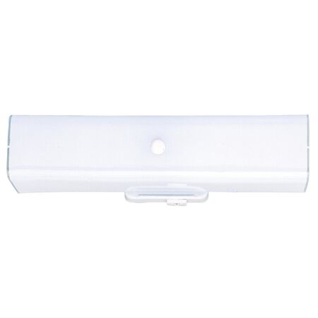 Westinghouse White 2 lights Incandescent Bathroom Channel Fixture Wall Mount