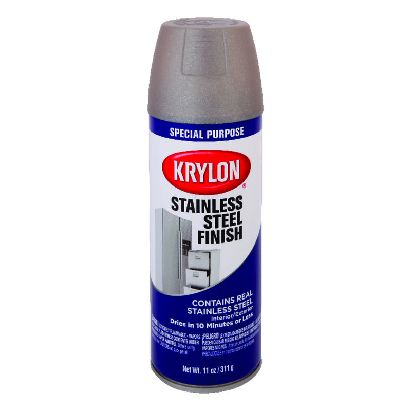 Krylon Special Purpose Stainless Steel Spray Paint 11 oz. | Stine Home Krylon Stainless Steel Finish Spray Paint