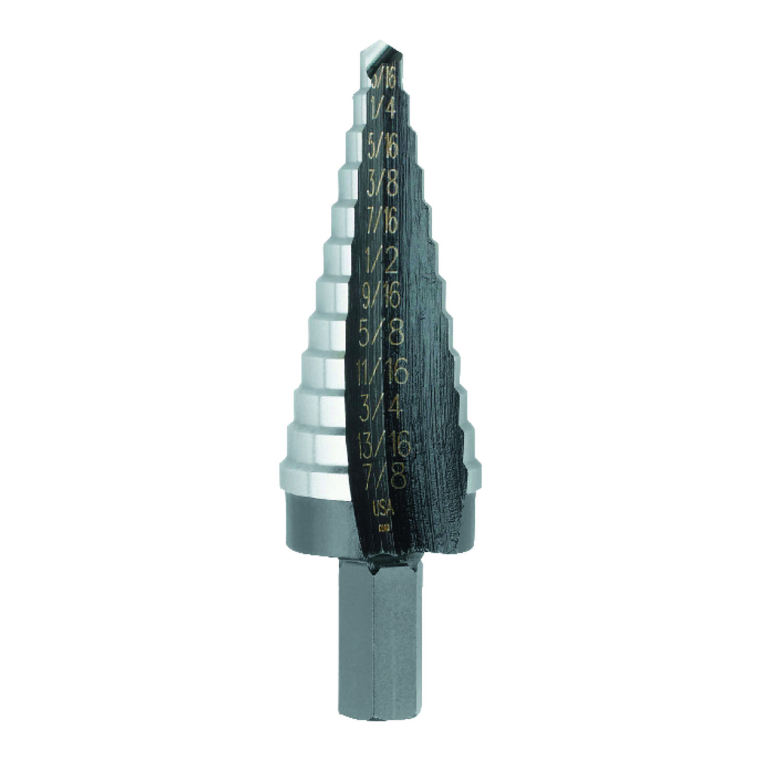 Step Drill Bit 1 pc. Irwin Unibit High Speed Steel Hex 3//16-7//8 in Dia
