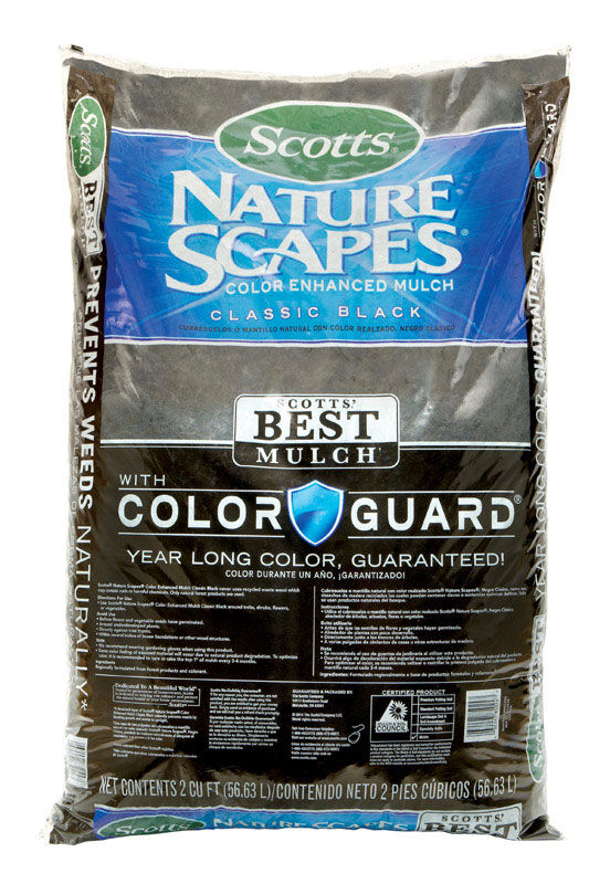 Scotts Nature Scapes Cedar Mulch Classic Black 2 cu. ft. 2 sq. ft. Stine Home + Yard The