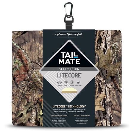 Tailmate Litecore Cushion, Mossy Oak Camouflage, 16in. x 14in.