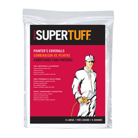 SuperTuff Polypropylene Coveralls White XL 1 pk