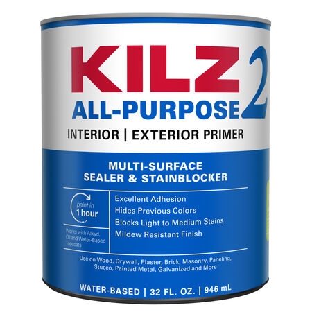 KILZ White Water-Based Primer and Sealer 1 qt