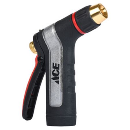 Ace Aqua Gun 1 Pattern Adjustable Spray Metal Hose Nozzle