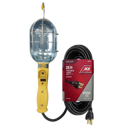 Ace 75 W 25 ft. 16/3 SJT Incandescent Trouble Light
