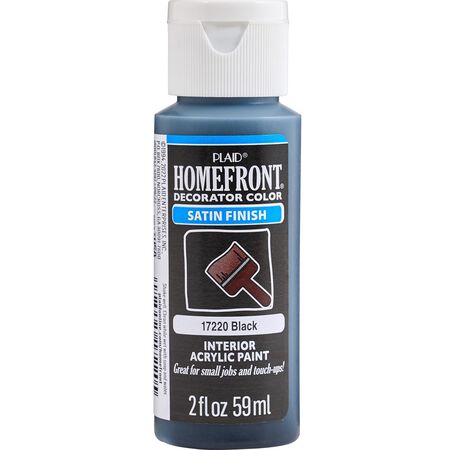 Homefront Satin Black Hobby Paint 2 oz
