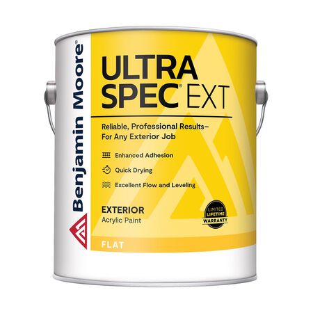 Benjamin Moore Ultra Spec Flat Base 1 House & Trim Paint Exterior 1 gal