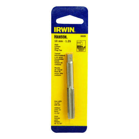 Irwin Hanson High Carbon Steel Metric Plug Tap 10mm-1.25 1 pc