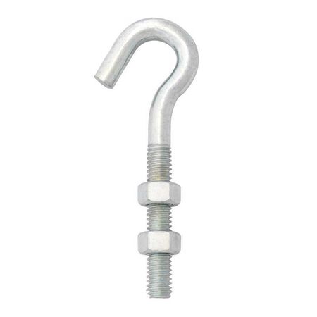 Ace Small Zinc-Plated Silver Zinc 1.25 in. L Hook Bolt 425 lb 1 pk