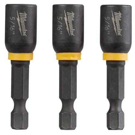 Milwaukee Shockwave 5/16 in. X 1-7/8 in. L Steel Nut Driver 3 pc