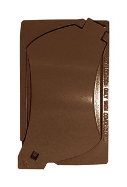 Sigma Rectangle Aluminum Universal Cover For Wet Locations Bronze