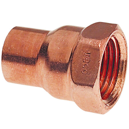 Nibco 1/2 in. Copper T X 3/8 in. D FIP Copper Pipe Adapter