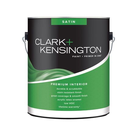 Clark+Kensington Satin Designer White Premium Paint Interior 1 gal