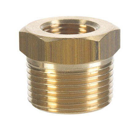 Ace 3/8 in. Dia. x 1/4 in. Dia. MPT To FPT Yellow Brass Hex Bushing