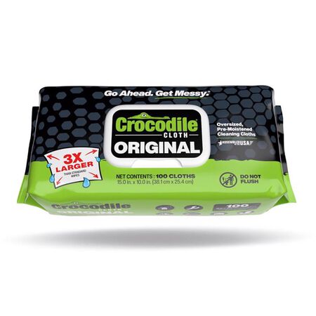 Crocodile Cloth Original Fiber Blend Cleaning Wipes 15 in. W X 10 in. L 100 pk