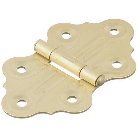 Ace 1.4 in. W X 1-1/4 in. L Satin Brass Brass Cabinet Hinge 2 pk