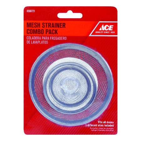 Ace 2-1/4 in. D Stainless Steel Mesh Strainer