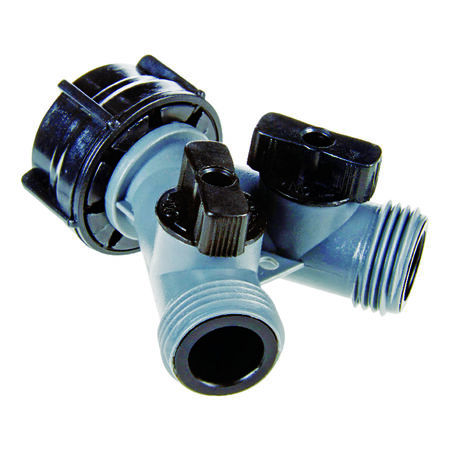 Ace Plastic Threaded Female/Male 2-Way Shut-off Valve