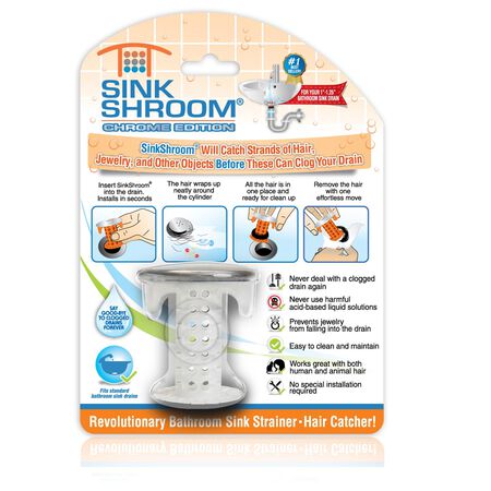 SinkShroom Chrome Plastic Hair Catcher