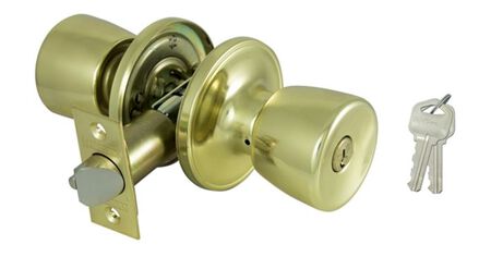 ProSource TS700V-PS Entry Knob, Brass, KW1, KA3 Keyway, 3 Grade, Pack of 3