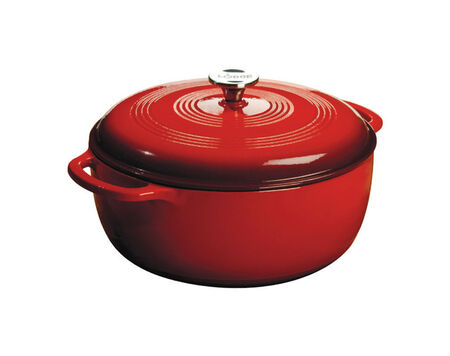 Lodge Cast Iron Dutch Oven 11.5 in. 7.5 Red